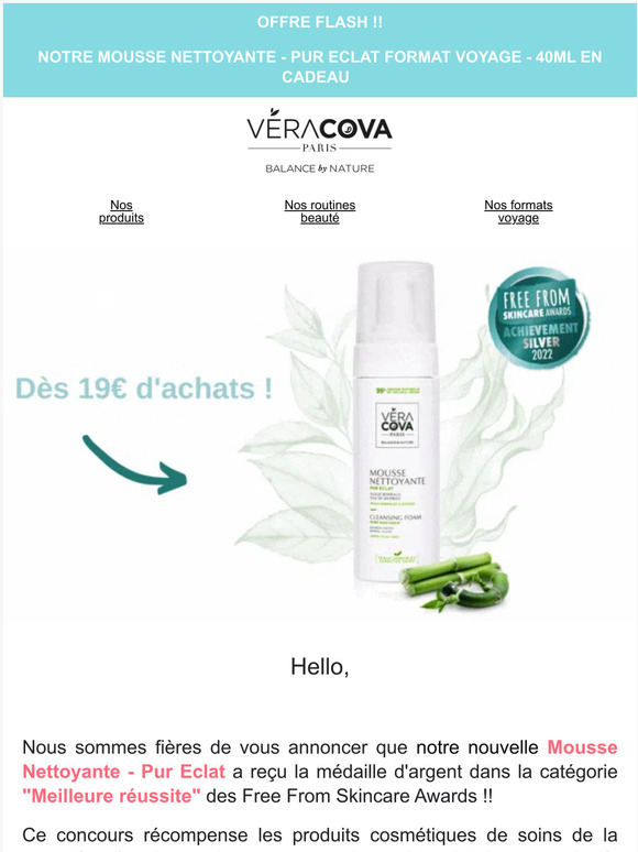 ⚠️ OFFRE FLASH ! ❤️ Notre Mousse Nettoyante OFFERTE !