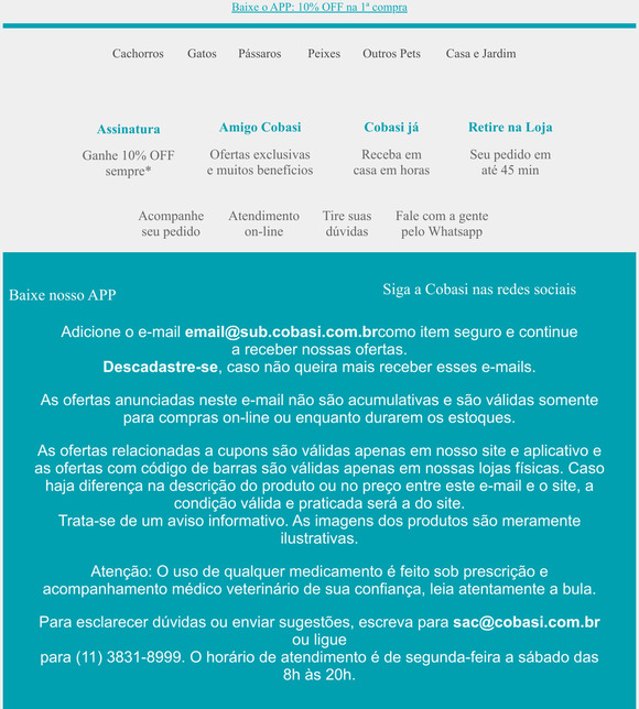 Sábado 🔝 tem família e até 50% OFF! Clica pra conferir 🛍️