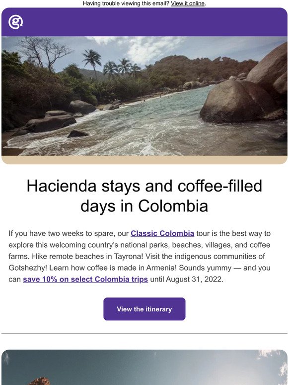 Colombian coffee farms + Moroccan mountain refuges