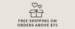 Free Shipping On Orders Above $75