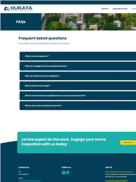 FAQ | Hurata Home Inspection