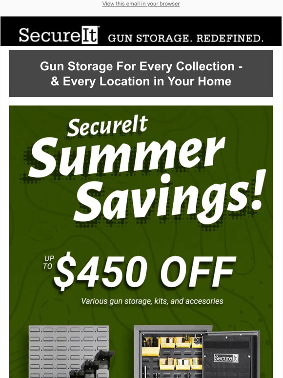 SecureIt Gun Storage Gun Storage for Every Collection & Every Location