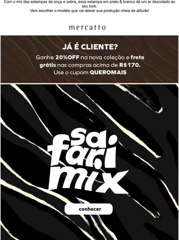 Conheça a estampa Safari Mix!
