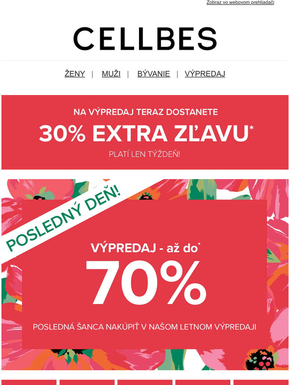 !!️ FINÁLE !!️ Posledný deň nášho VÝPREDAJA