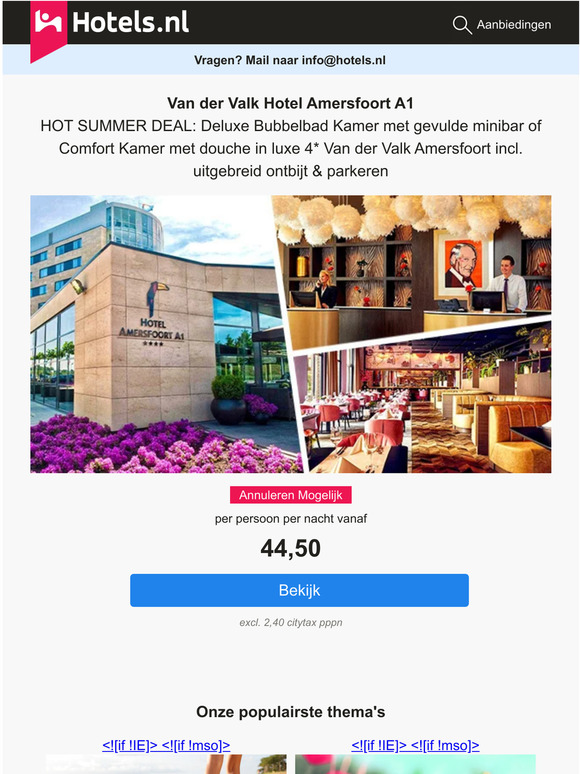 Van der Valk Hot Summer Deal