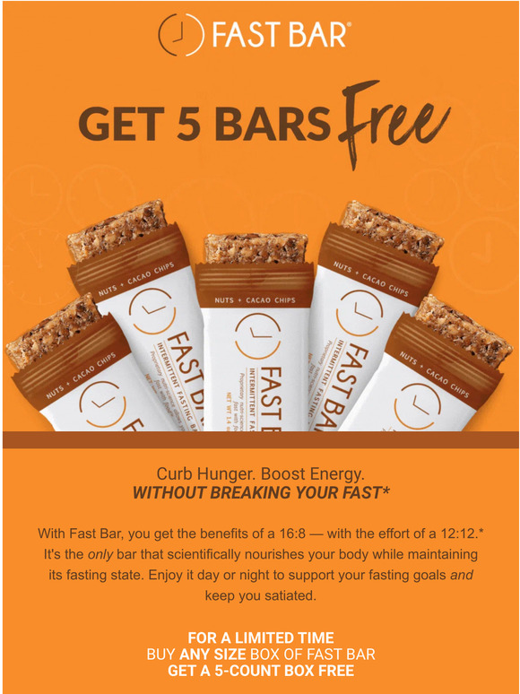 Get 5 Free Bars
