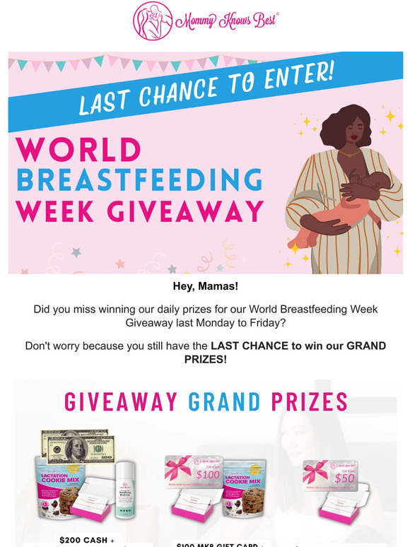 Last Chance for World Breastfeeding Week 🤑