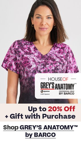 Up to 20% Off GREY'S ANATOMY by BARCO