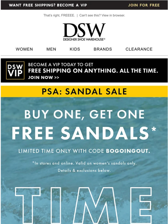 Dsw bogo sale Clearance