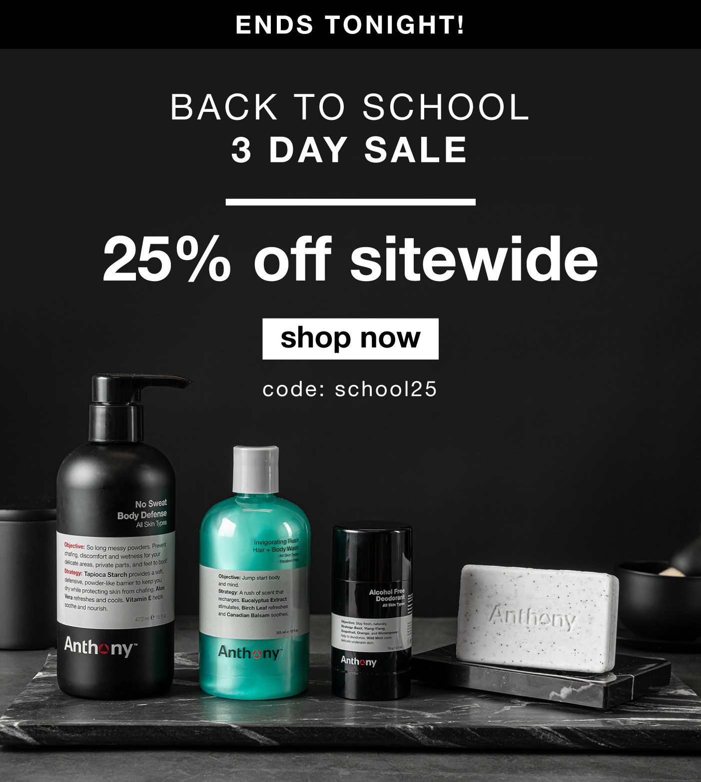 ENDS TONIGHT! Back to school sale - 25% off sitewide use code: SCHOOL25