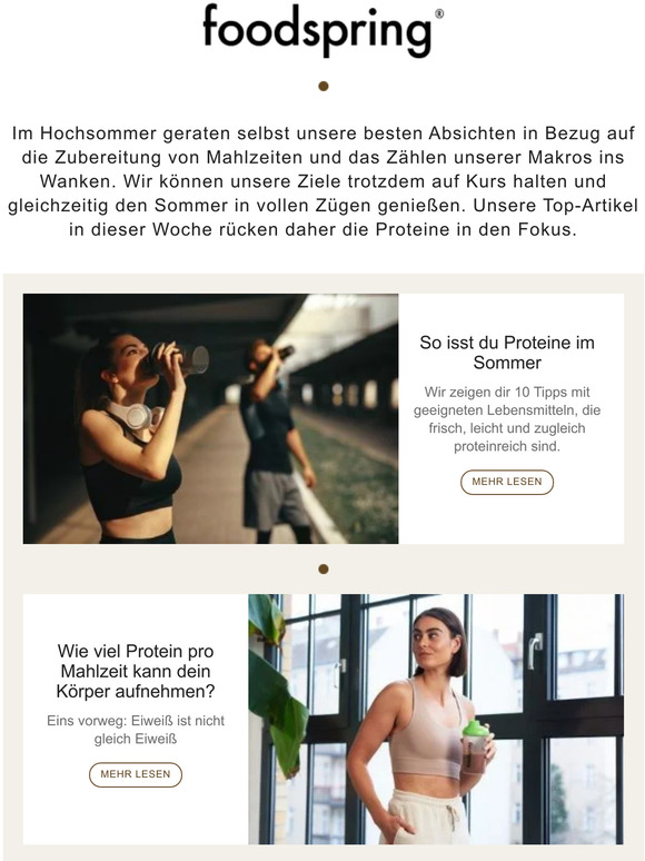 So kannst du ausreichend Proteine im Sommer essen