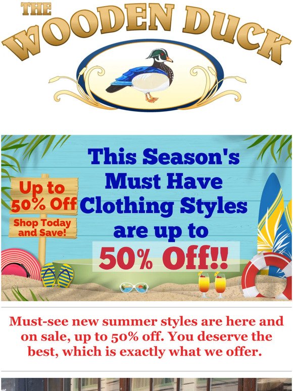 ⌛ Shop our Summer Clothing Sale Before it ENDS, up to 50% Off!!  ﻿ ﻿  ​