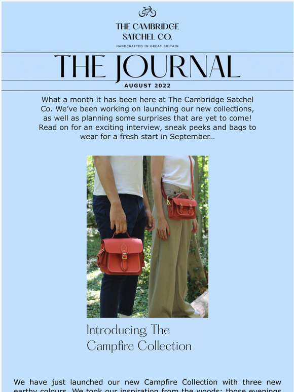 Cambridge Satchel: The August Journal 📰 | Milled