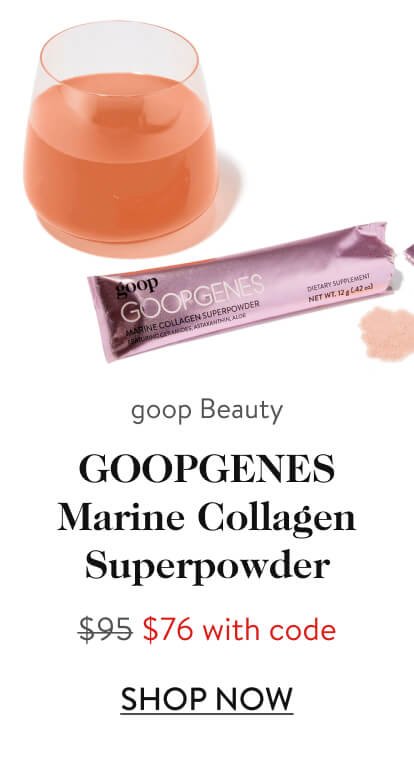 goop Beauty GOOPGENES Marine Collagen Superpowder $95 $76 with code