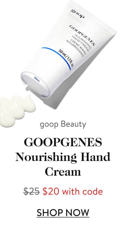 goop Beauty GOOPGENES Nourishing Hand Cream $25 $20 with code