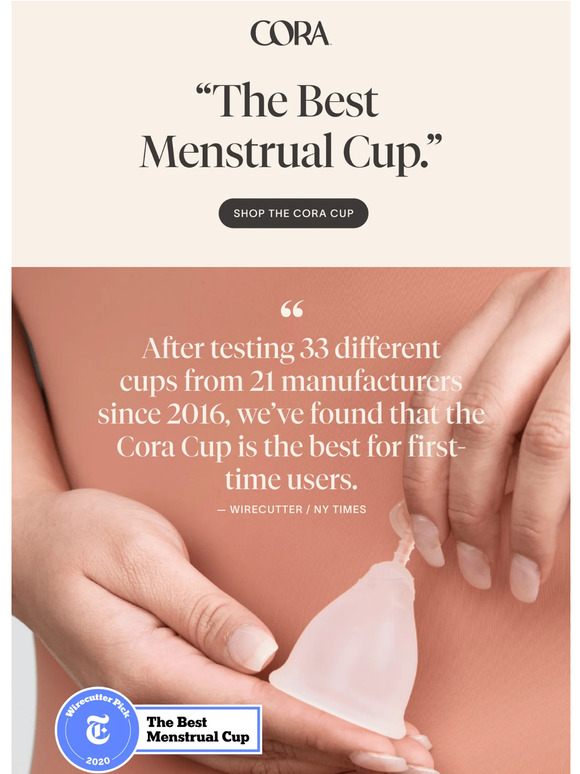 Cora "The Best Menstrual Cup" Milled