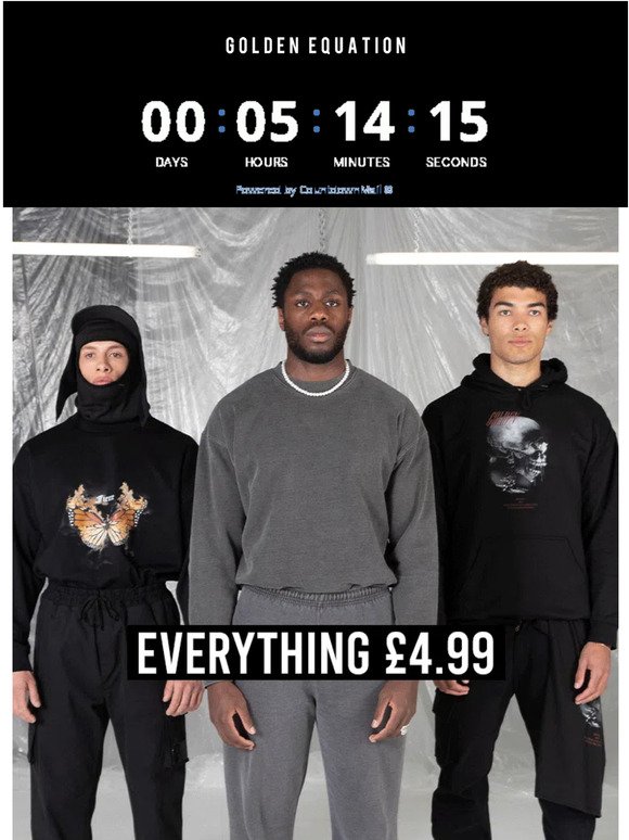 LAST CHANCE ⚠️ EVERYTHING JUST £4.99 👀