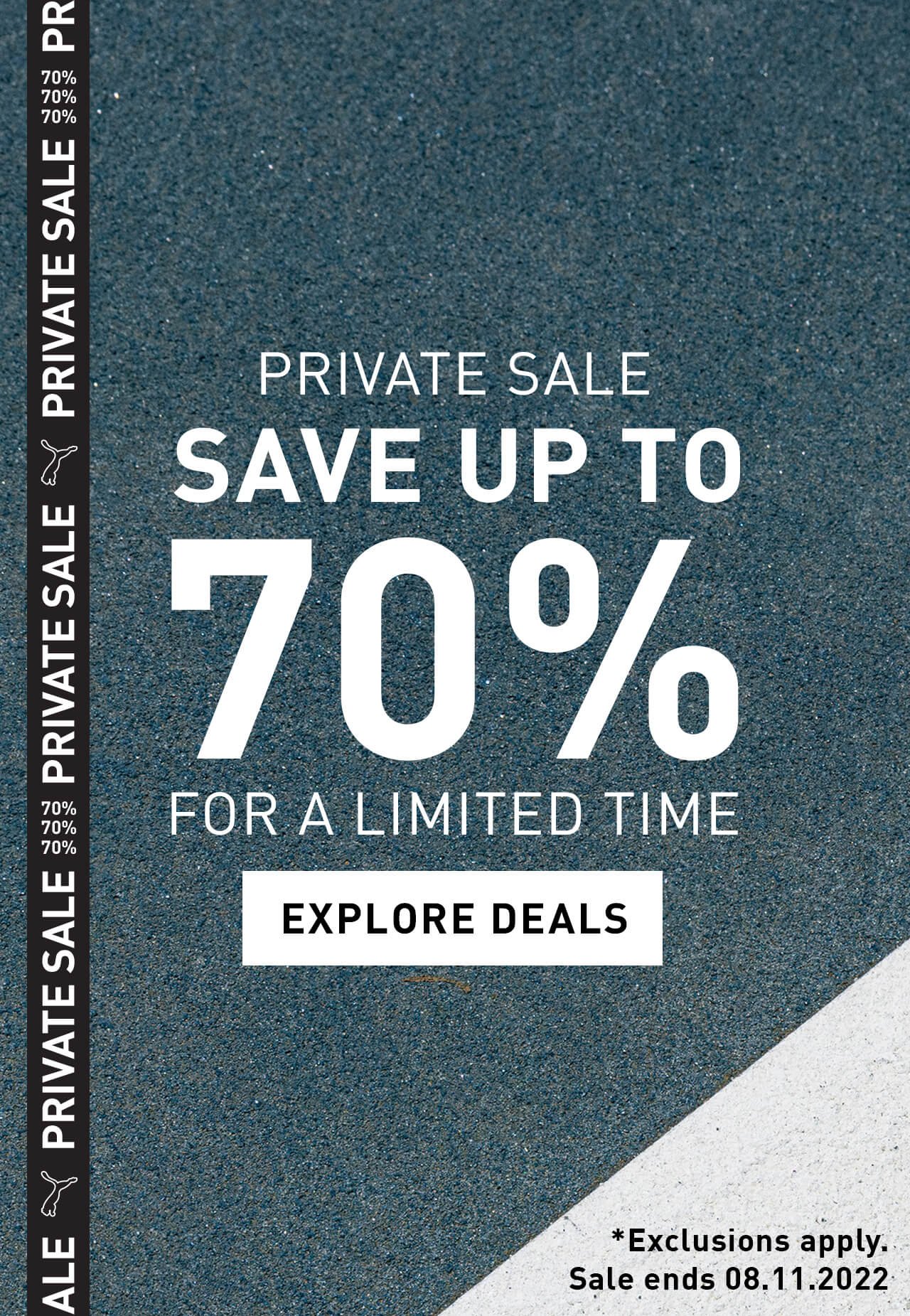 PRIVATE SALE | SAVE UP TO 70% FOR A LIMITED TIME | EXPLORE DEALS | *Exclusions apply. Sale ends 08.11.2022