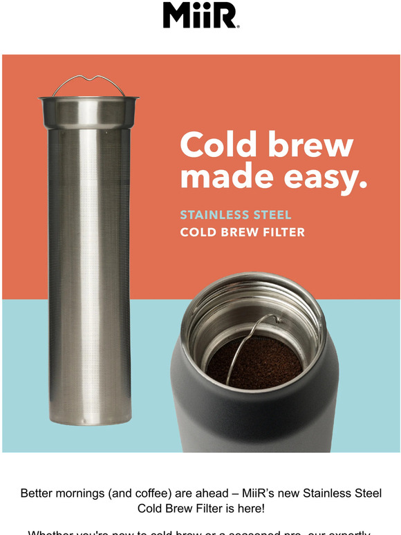 MiiR Introducing the Cold Brew Filter Milled
