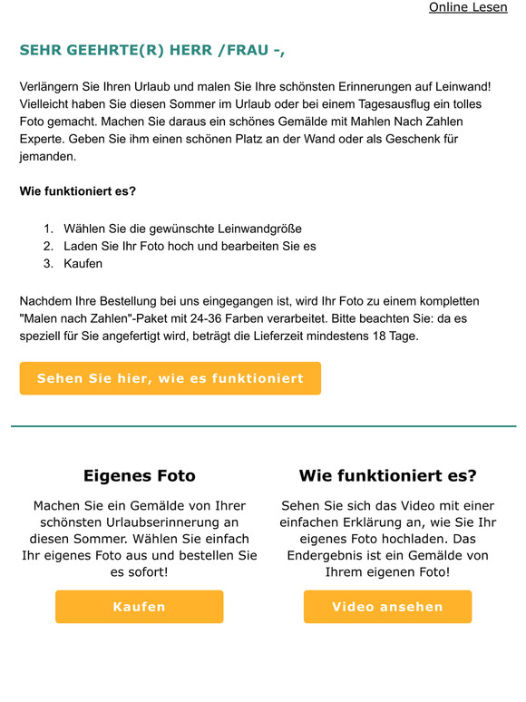 Malen Sie Ihr eigenes Urlaubsfoto in 3 einfachen Schritten! 🏞