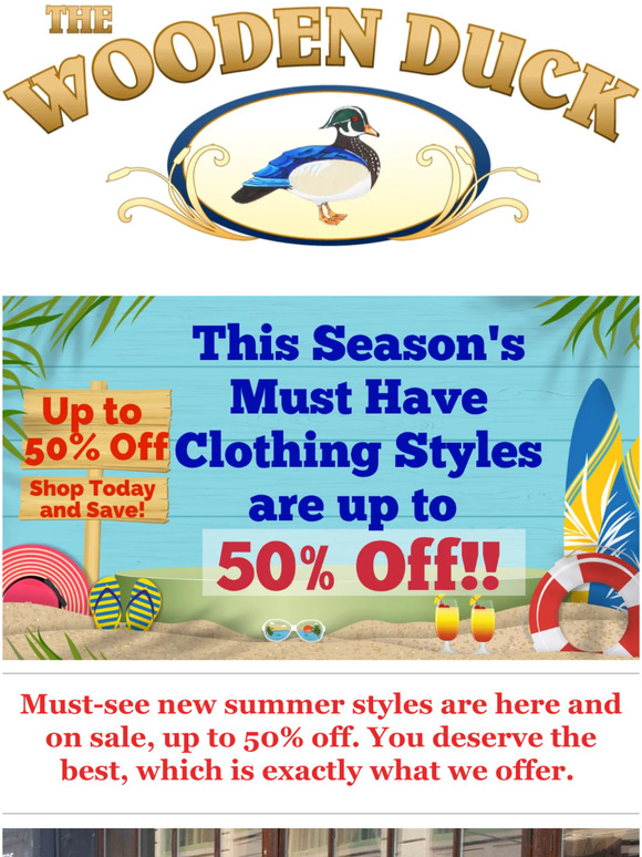 🌞 Shop our Summer Sale and Enjoy up to 50% off your Favorite Styles!  ﻿ ﻿  ​