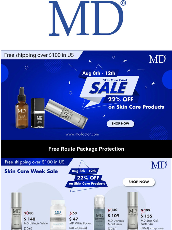 22% Off On All Skin Care Products