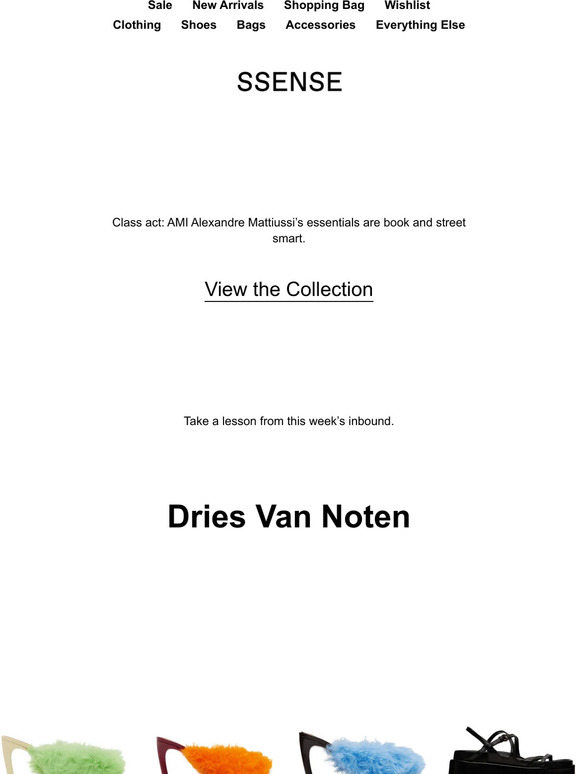 AMI Alexandre Mattiussi, Dries Van Noten, and Acne Studios just landed
