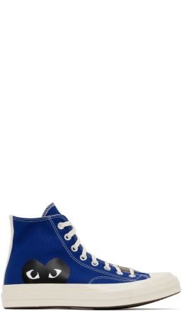 Comme des Garçons Play - Blue Converse Edition Half Heart Chuck 70 Sneakers
