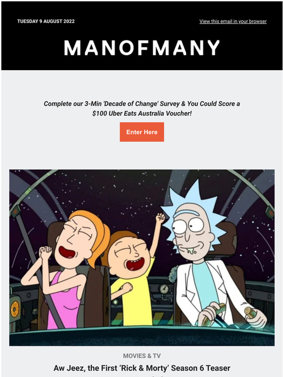 Man Of Many Aw Jeez The First ‘rick And Morty Season 6 Teaser Has