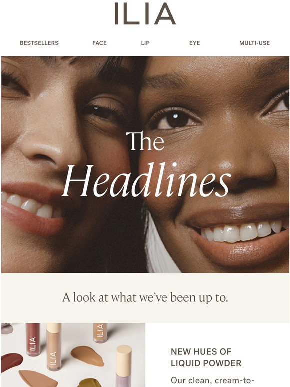 ILIA Beauty Email Newsletters Shop Sales, Discounts, and Coupon Codes