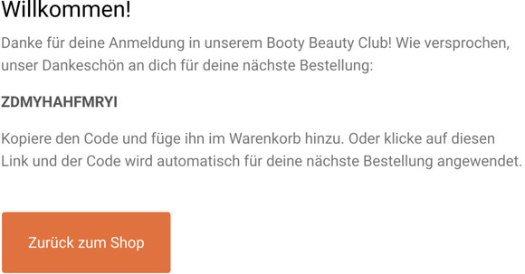 🍑 Willkommen in unserem Booty Beauty Club 🍑