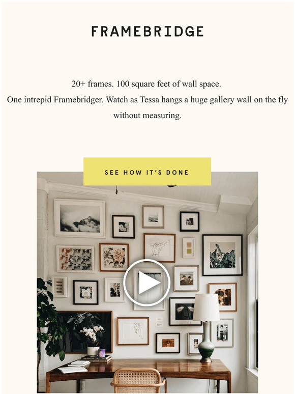 Framebridge How to Hang a Gallery Wall Without Measuring Milled
