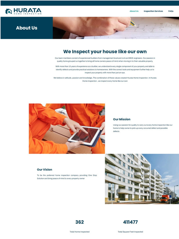 About Us | Hurata Home Inspection