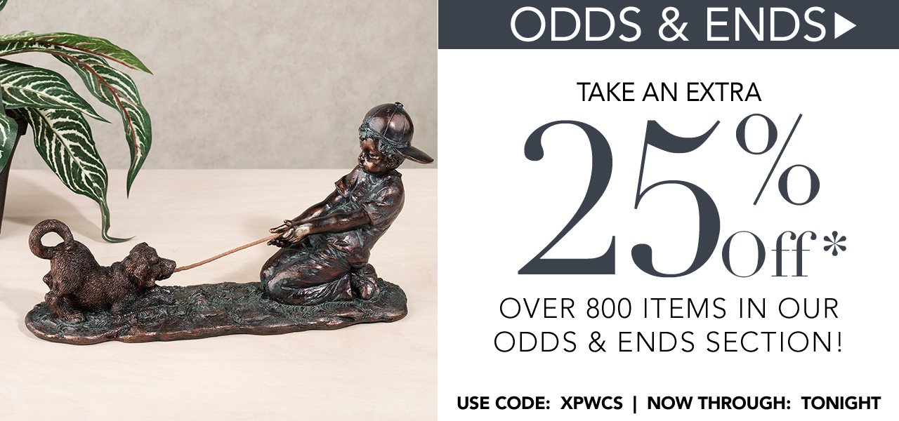 Take an Extra 25% Off Odds and Ends