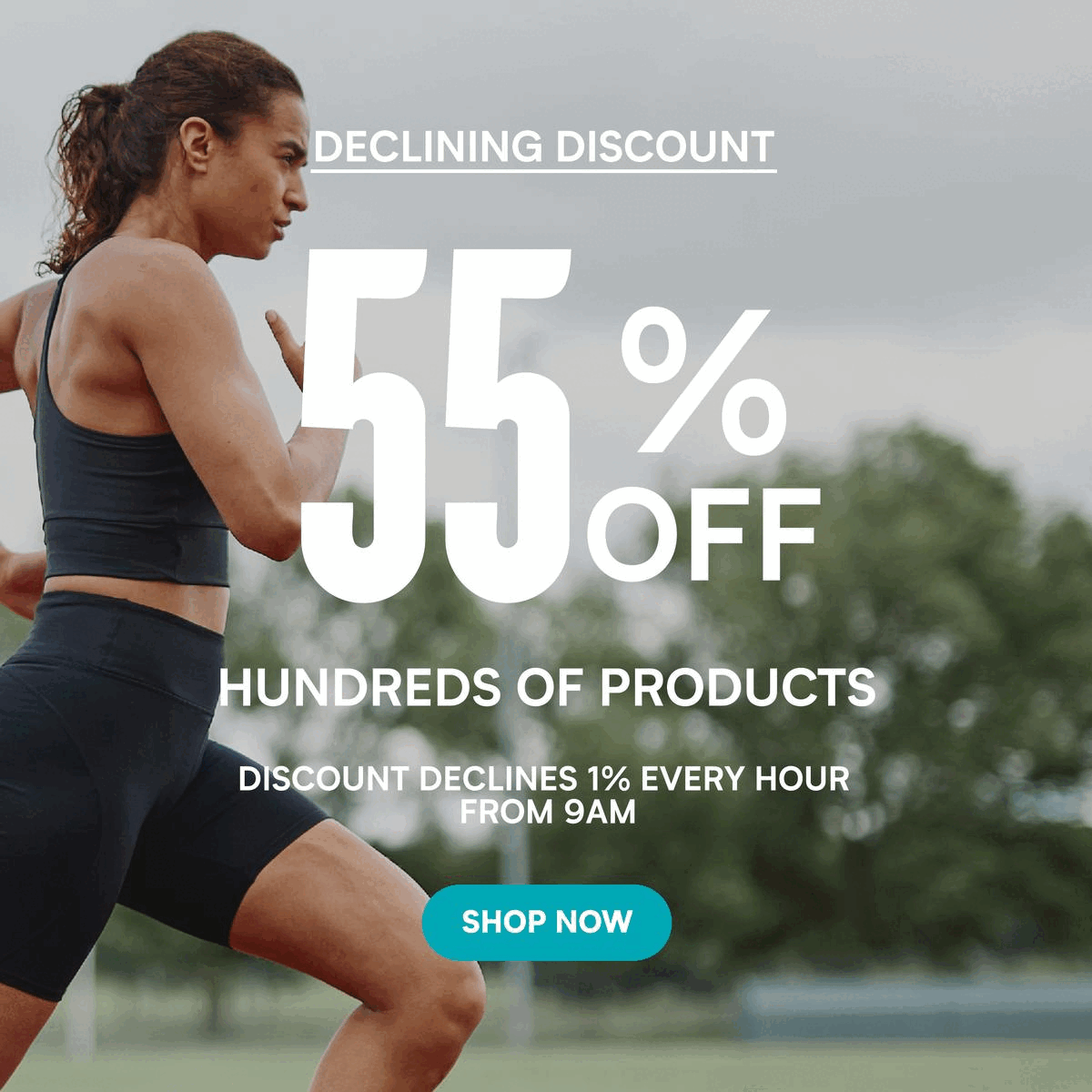 55% OFF selected products...for now...