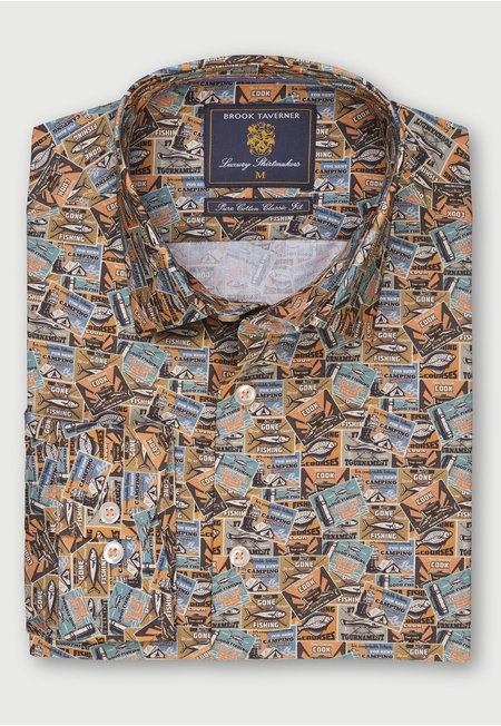 Fishing Print Shirt