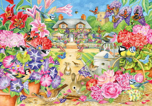 Summer Garden wooden jigsaw puzzle Jigsaw Puzzle