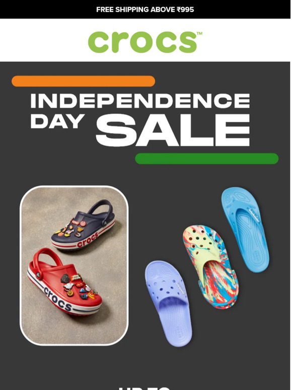 crocs independence day sale