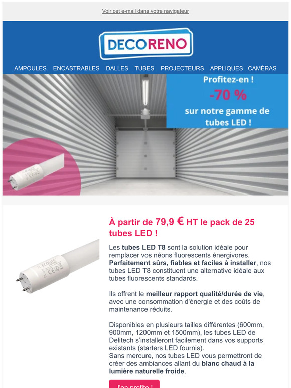 Des éclairages performants pour vos espaces !