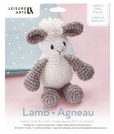 Leisure Arts Little Crochet Friend Animals Crochet Kit, Sloth, 8