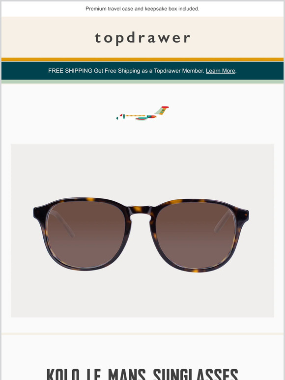Topdrawer New Shades Kolo Le Mans Sunglasses Milled