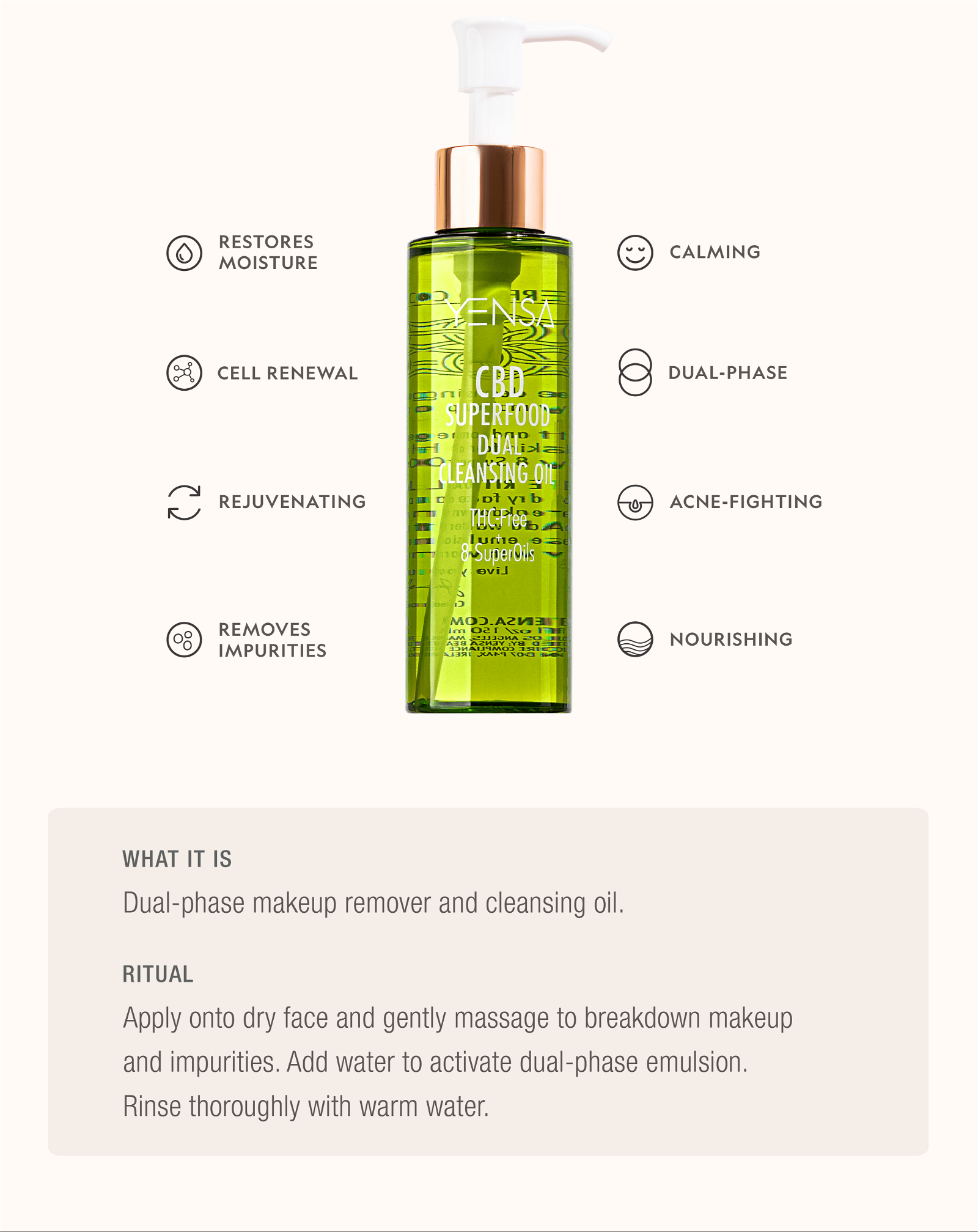 CBD SUPERFOOD DUAL CLEANSING OIL
