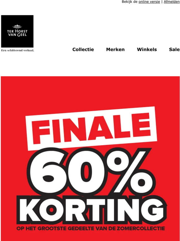 ⚡ FINALE SALE >> 60% korting