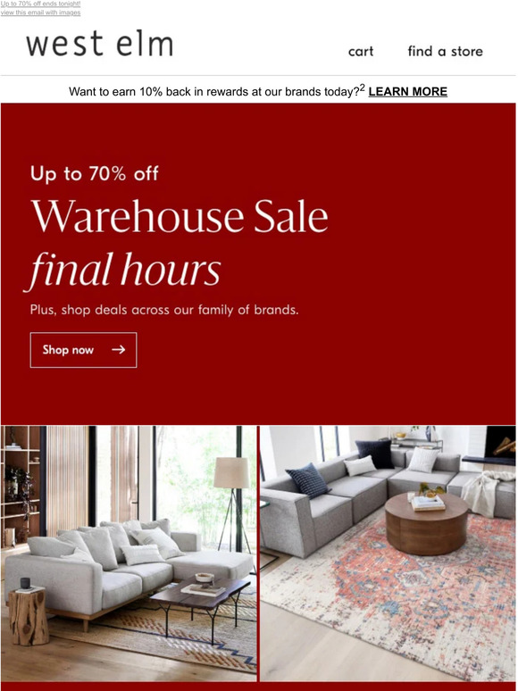 West Elm Email Newsletters Shop Sales, Discounts, and Coupon Codes
