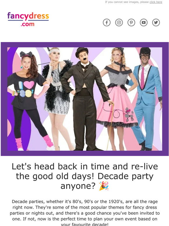 fancy dress: Decade costumes that'll take you back in time!
