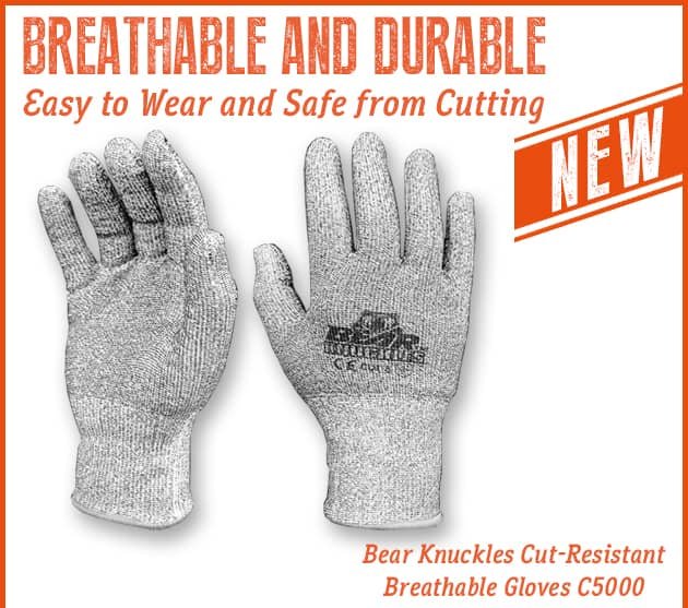 Bear Knuckles Cut-Resistant Breathable Gloves C5000 - SHOP CLOTHING AND ACCESSORIES