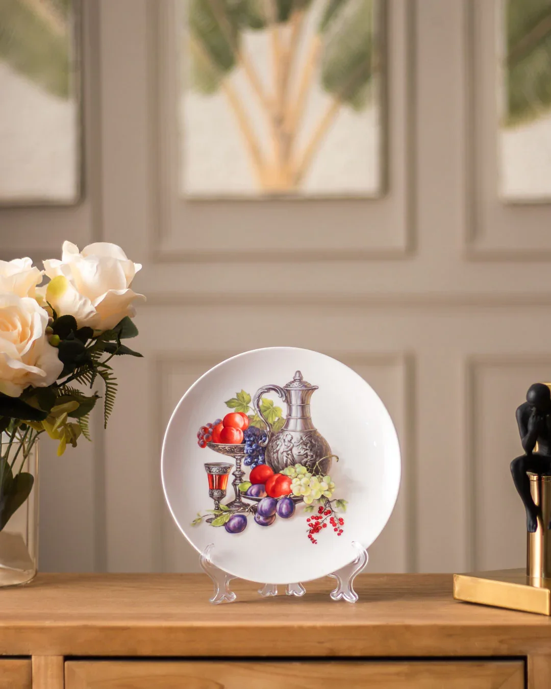 Still Life Display Plate with Stand 8"