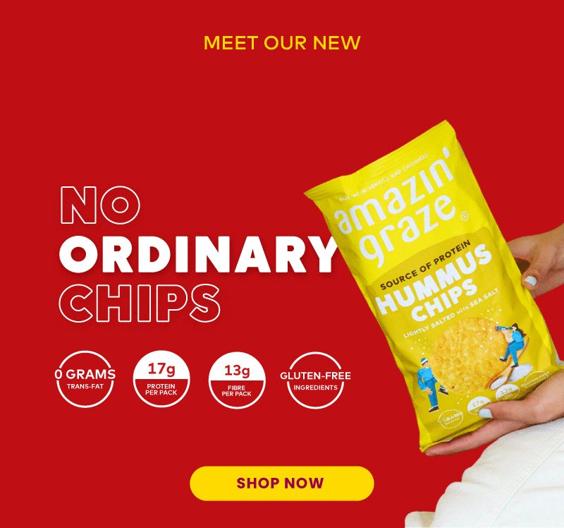 Amazingraze Meet our NEW Hummus Chips Milled