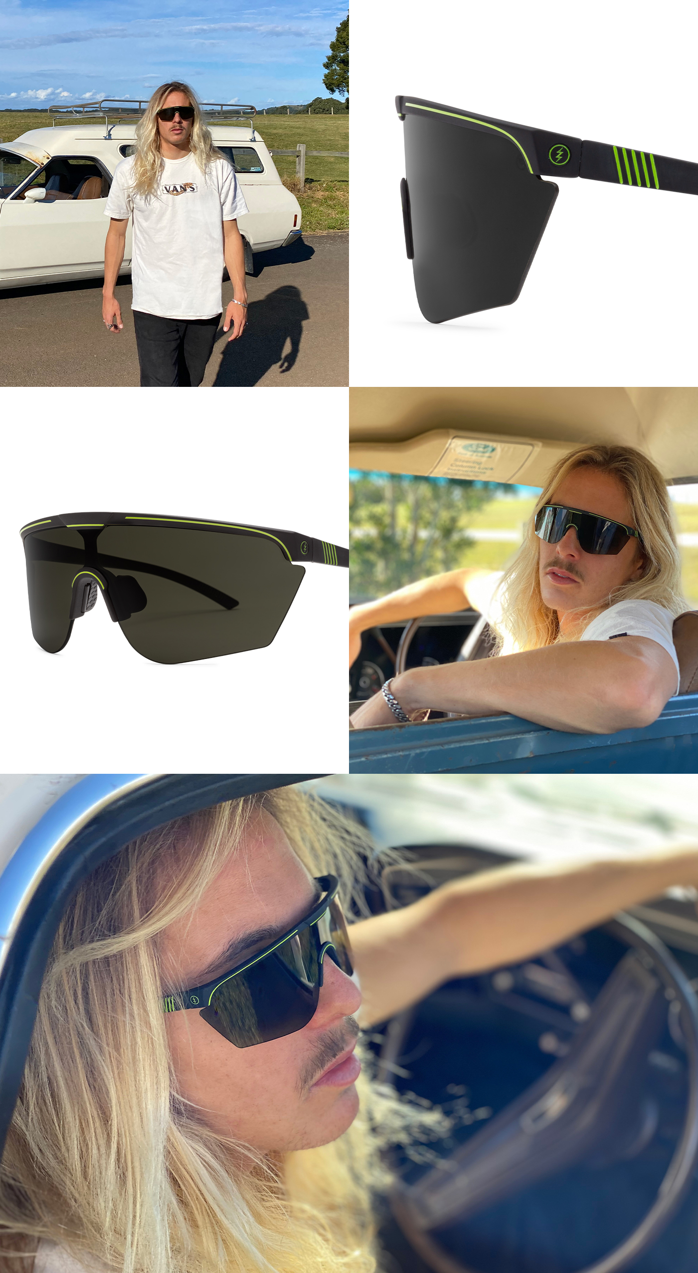 Electric Cove Sunglasses - Kyuss/Grey