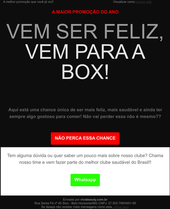 A MAIOR PROMOÇÃO DE TODAS!!